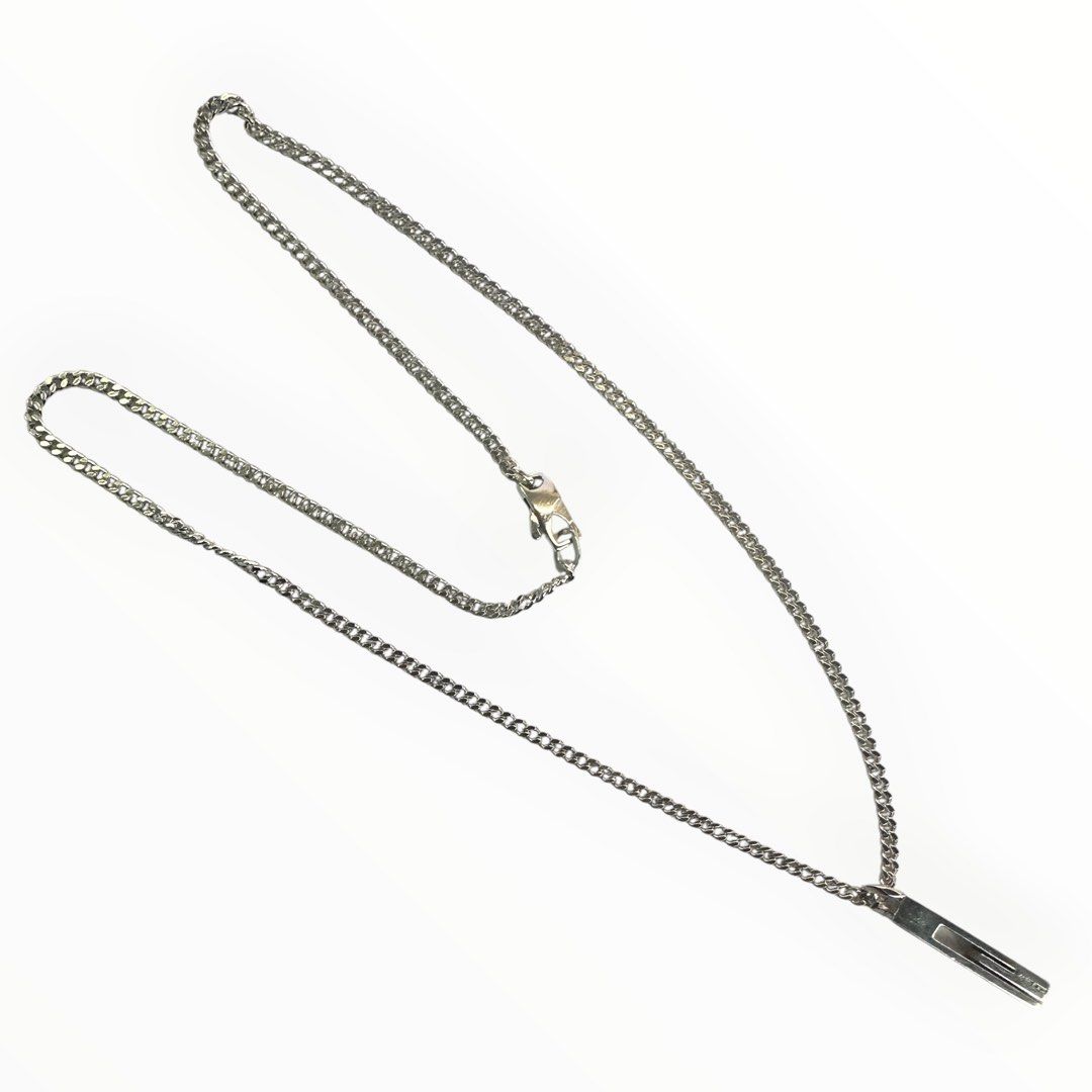 925 Silver Necklace/cutout G/15.0g/50cm
