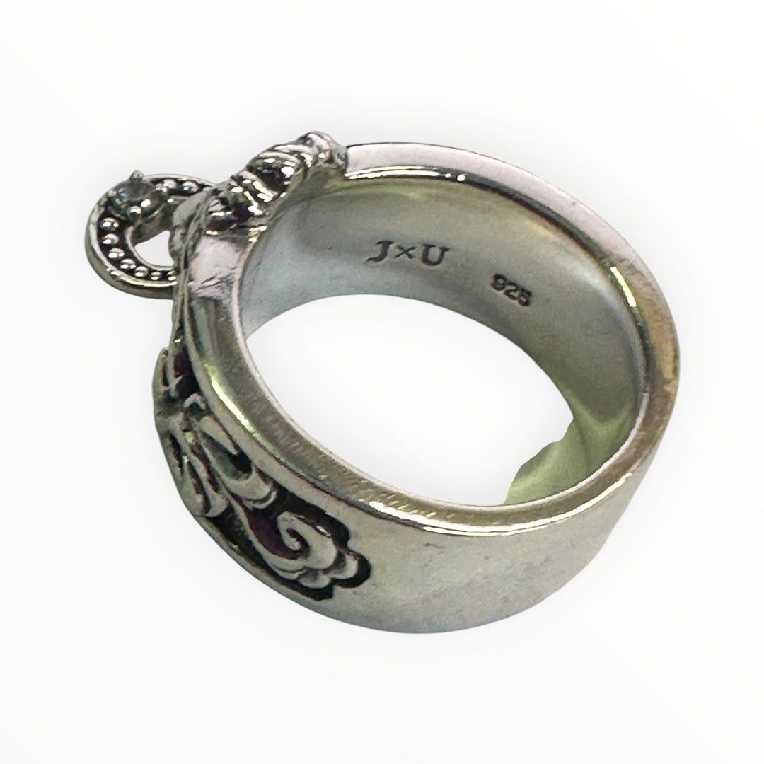 Justin Davis 925 Silver Ring Lion Keeper design size 12 /12.0G/#11.5 Secondary image