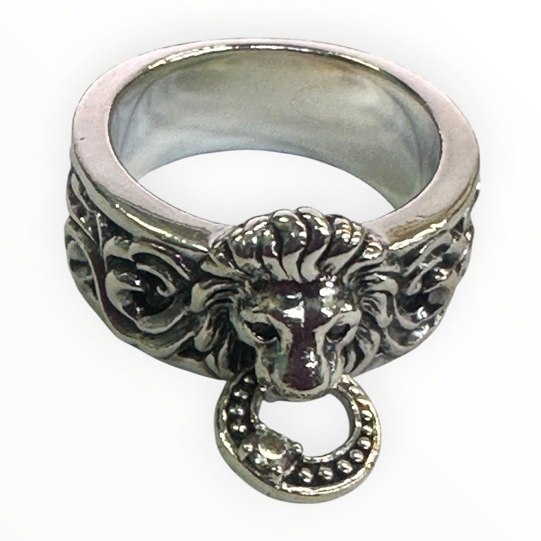 Justin Davis 925 Silver Ring Lion Keeper design size 12 /12.0G/#11.5 Main image