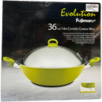 Meyer Fujimaru Evolution 36cm Covered Chinese Wok Lime Green