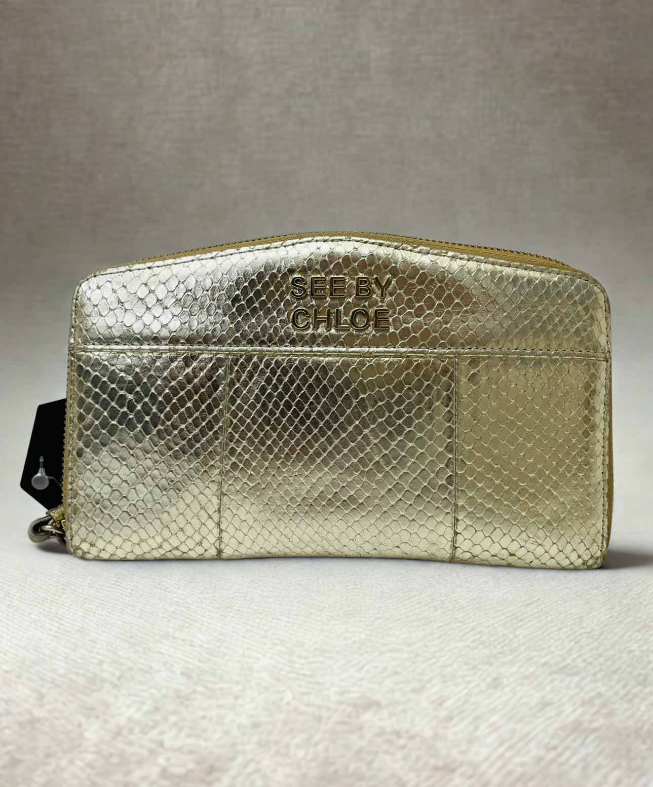 See By Chloe Long Wallet Leather Gold Main image