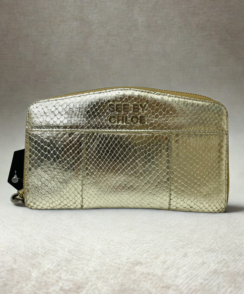 See By Chloe Long Wallet Leather Gold