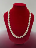 Round White Pearl Fashion Necklace