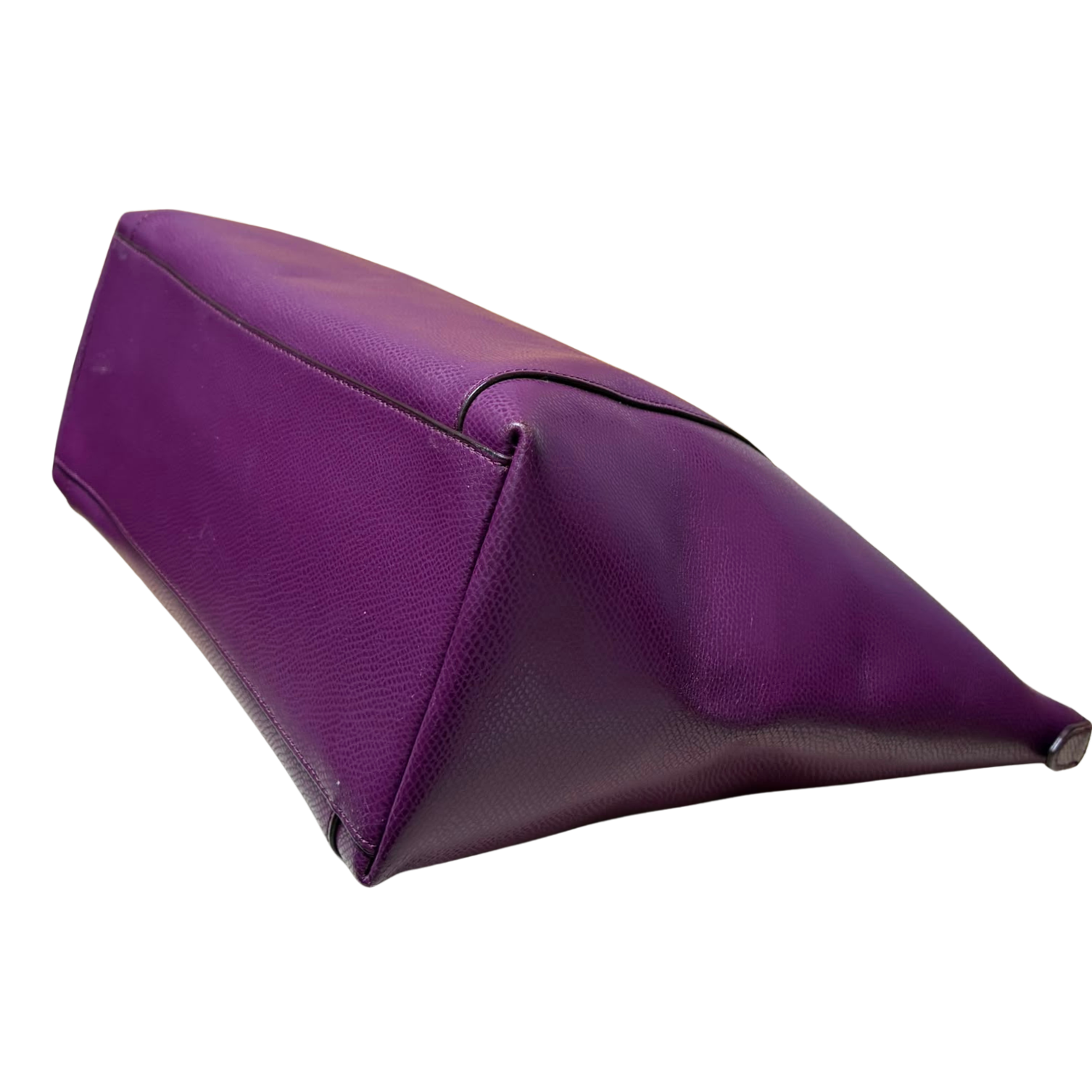 Coach Ava Chain Tote Dark Berry Or Plum Pebble Leather