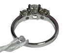 Diamond Ring 3.8GM 750WG D1=0.89CT VS2/D/D2=0.5CT