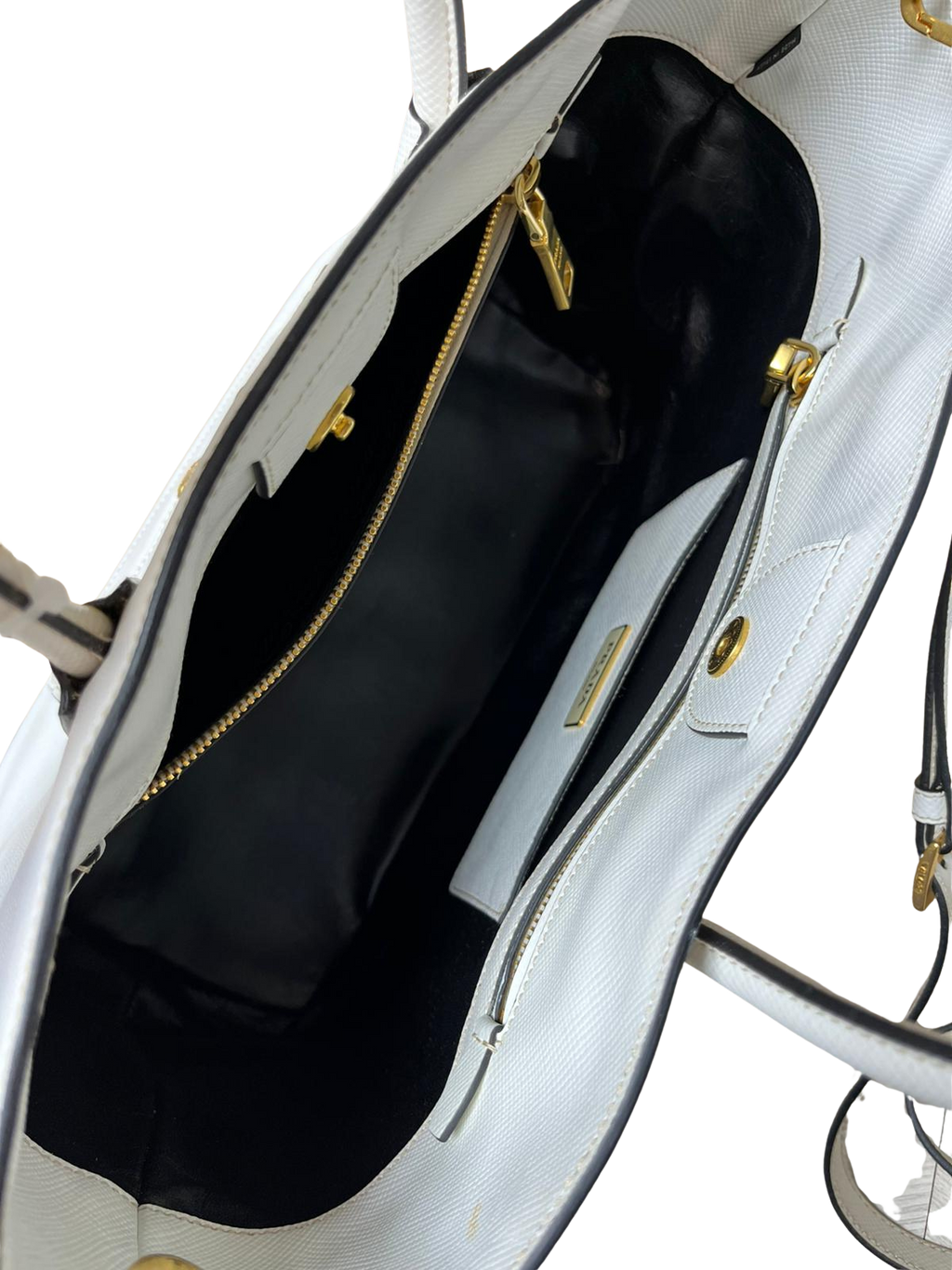 Prada Saffiano Cuir Front Pocket Convertible Tote