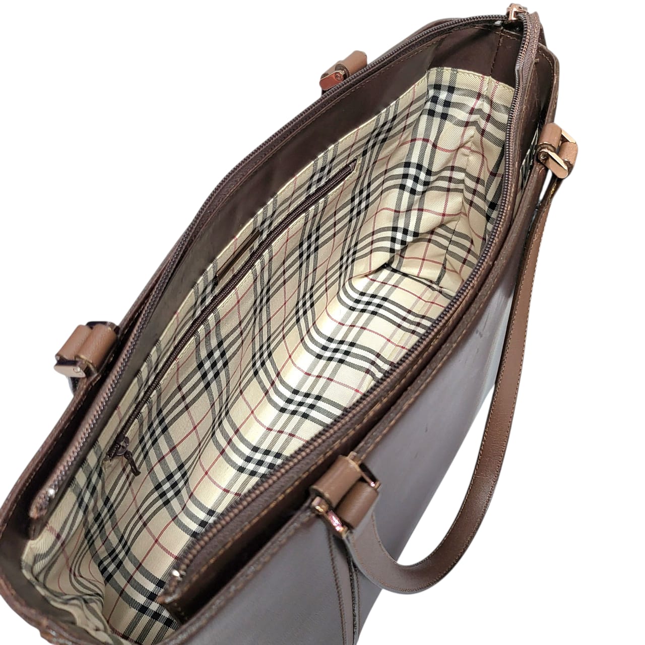 Burberry Pony-Style Brown Calfskin Shoulder Bag