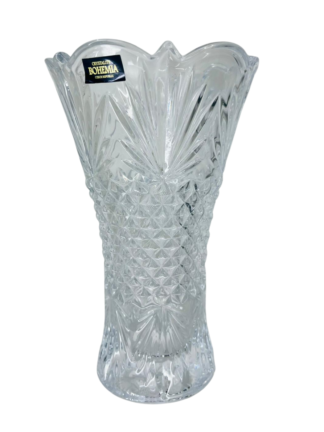 Bohemia Vega Crystal Vase 19cm Tall Clear