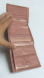 Miu Miu Pink Matelasse Leather Trifold Wallet