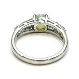 PT900 Cat's Eye (Chrysoberyl) & Diamond Ring