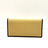 Burberry Light Beige Check Coated Canvas Wallet