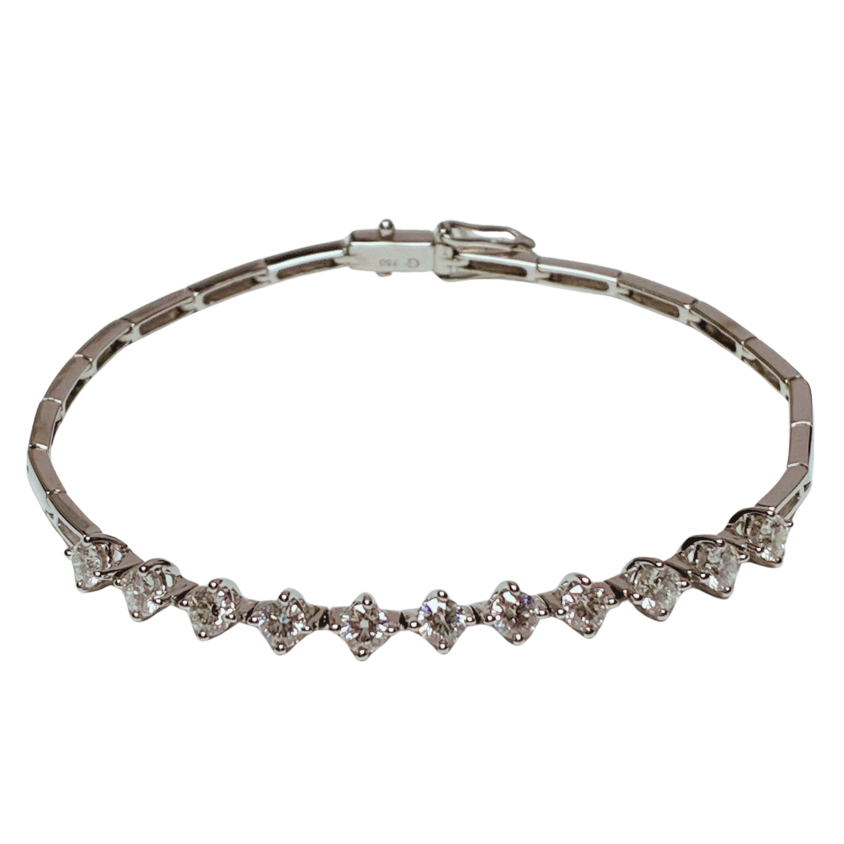 750WG Diamond Bracelet 6.2GRAM Main image