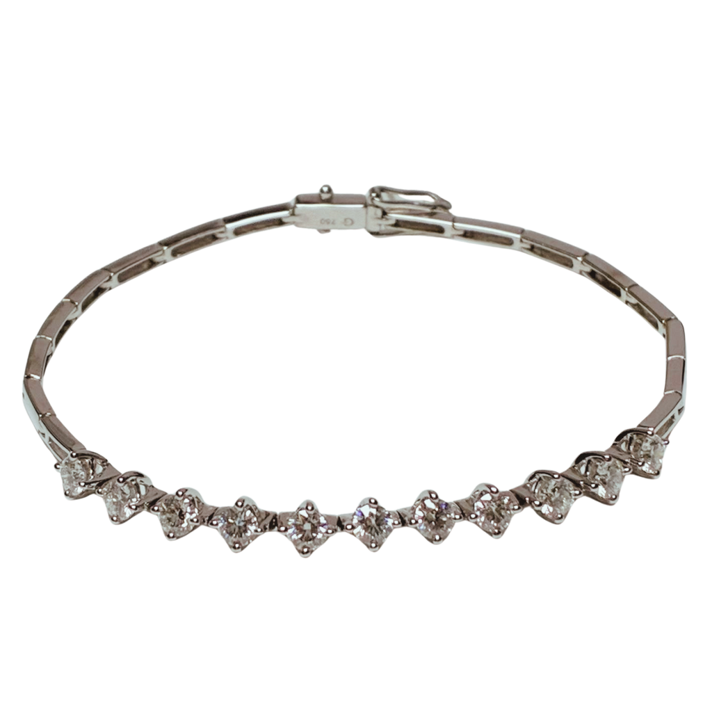 750WG Diamond Bracelet 6.2GRAM