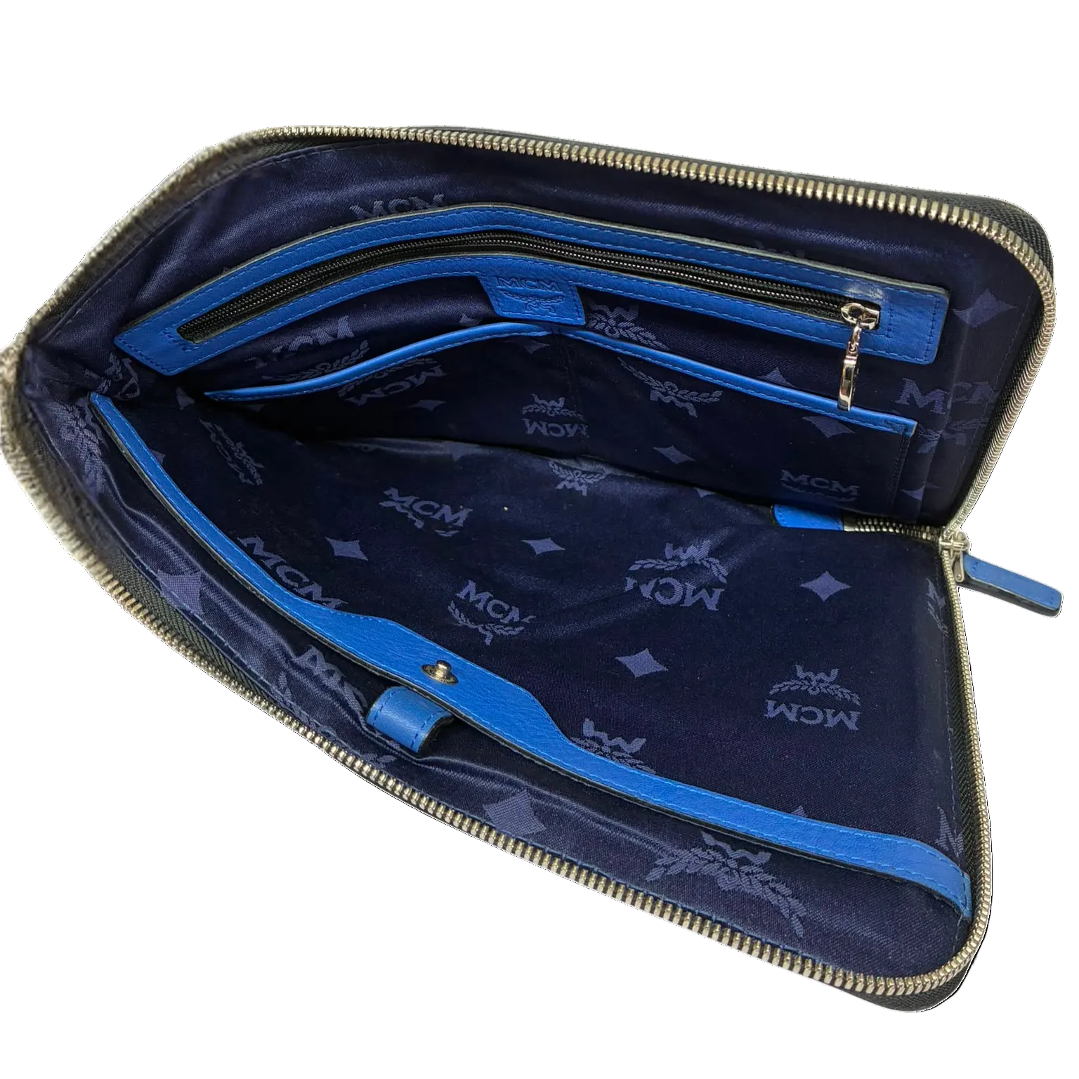 MCM Visetos Clutch Blue