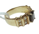 850YG BS1=2.23 D8 7.49G Blue Sapphire And Diamond Ring