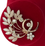 Rose Gold With Stones Fashion Brooch