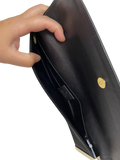 Gucci Black Satin Evening Clutch