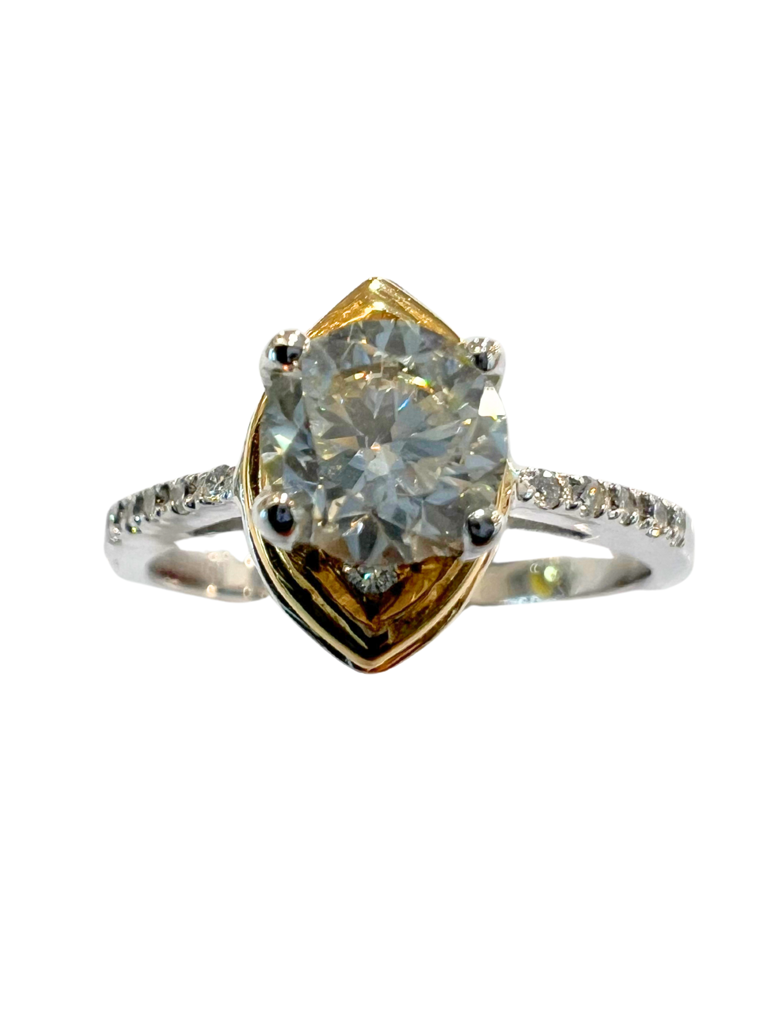 Round Brilliant 0.74 Carat Diamond Ring Main image