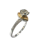 Round Brilliant 0.74 Carat Diamond Ring