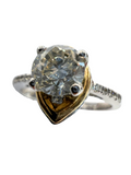 Round Brilliant 0.74 Carat Diamond Ring