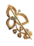 Yellow Gold Diamond Brooch