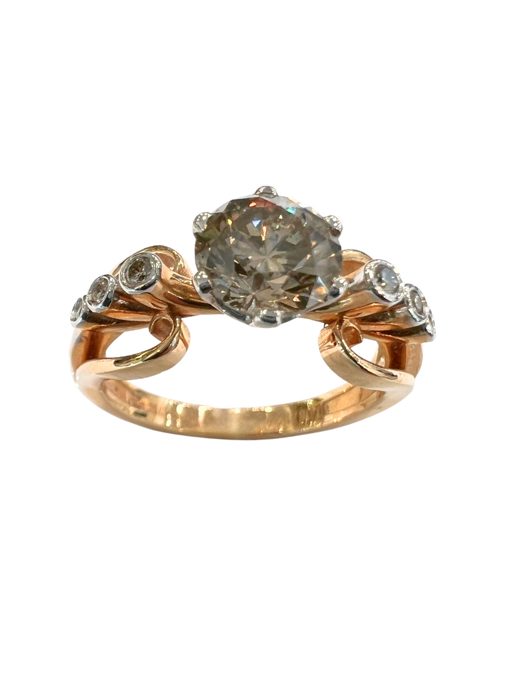 Round Brilliant 1.24 Carat Solitaire Diamond Ring