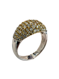 2 Tone Platinum Gold Diamond Ring