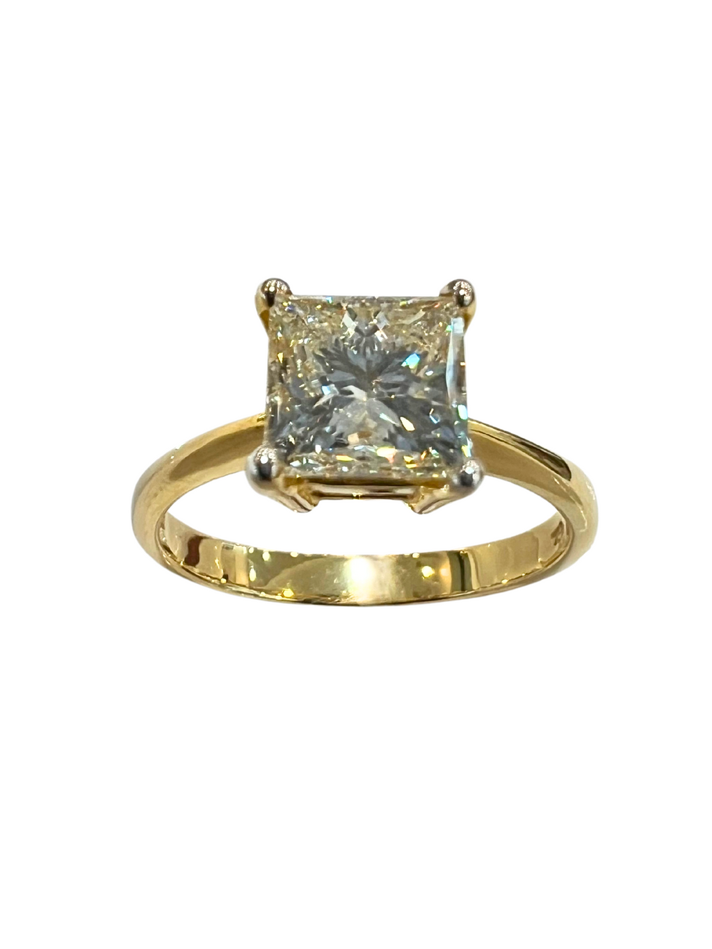 Princess Cut 1.56 Carat Solitaire Diamond Ring