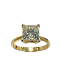 Princess Cut 1.56 Carat Solitaire Diamond Ring