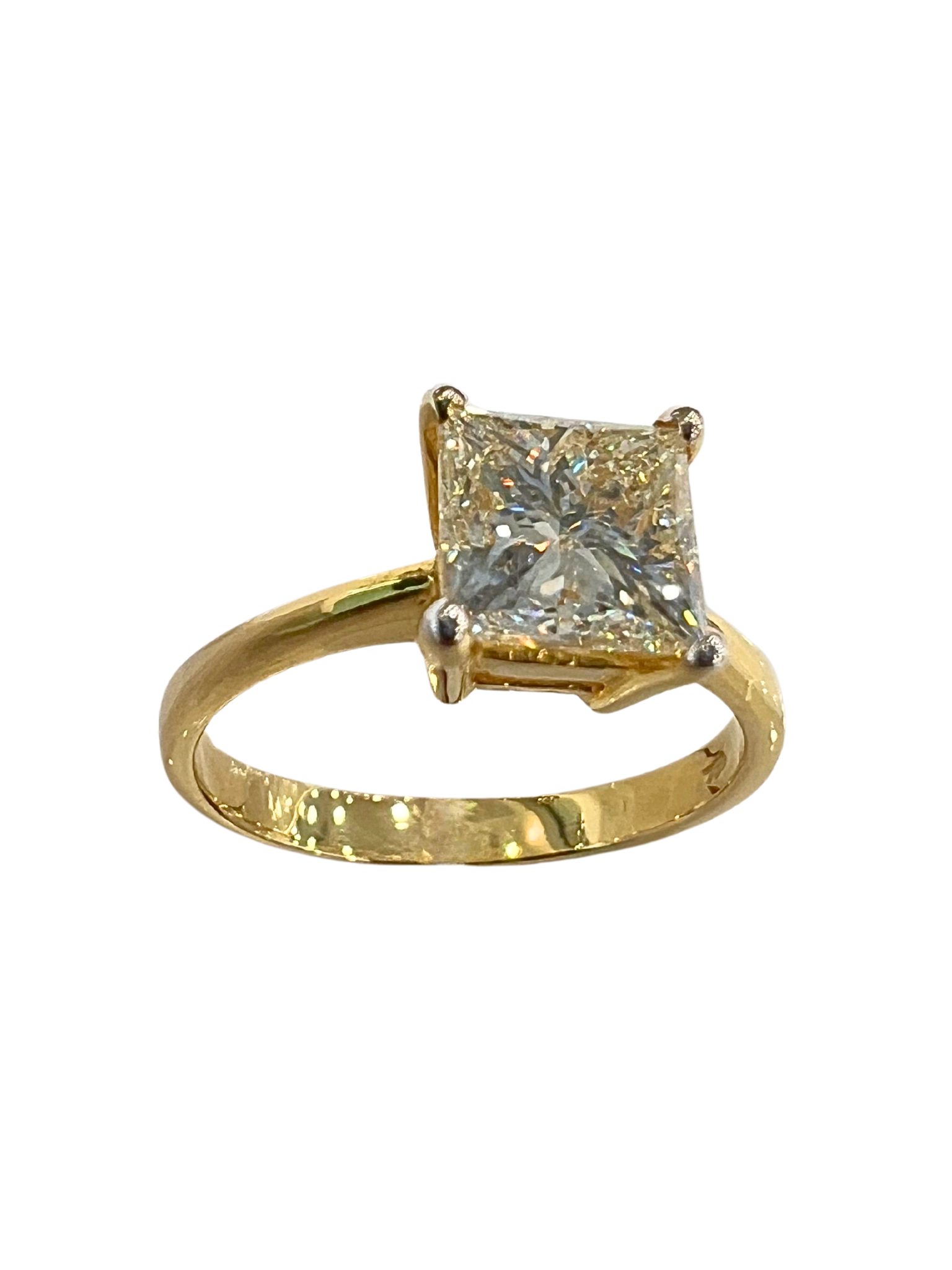 Princess Cut 1.56 Carat Solitaire Diamond Ring Secondary image