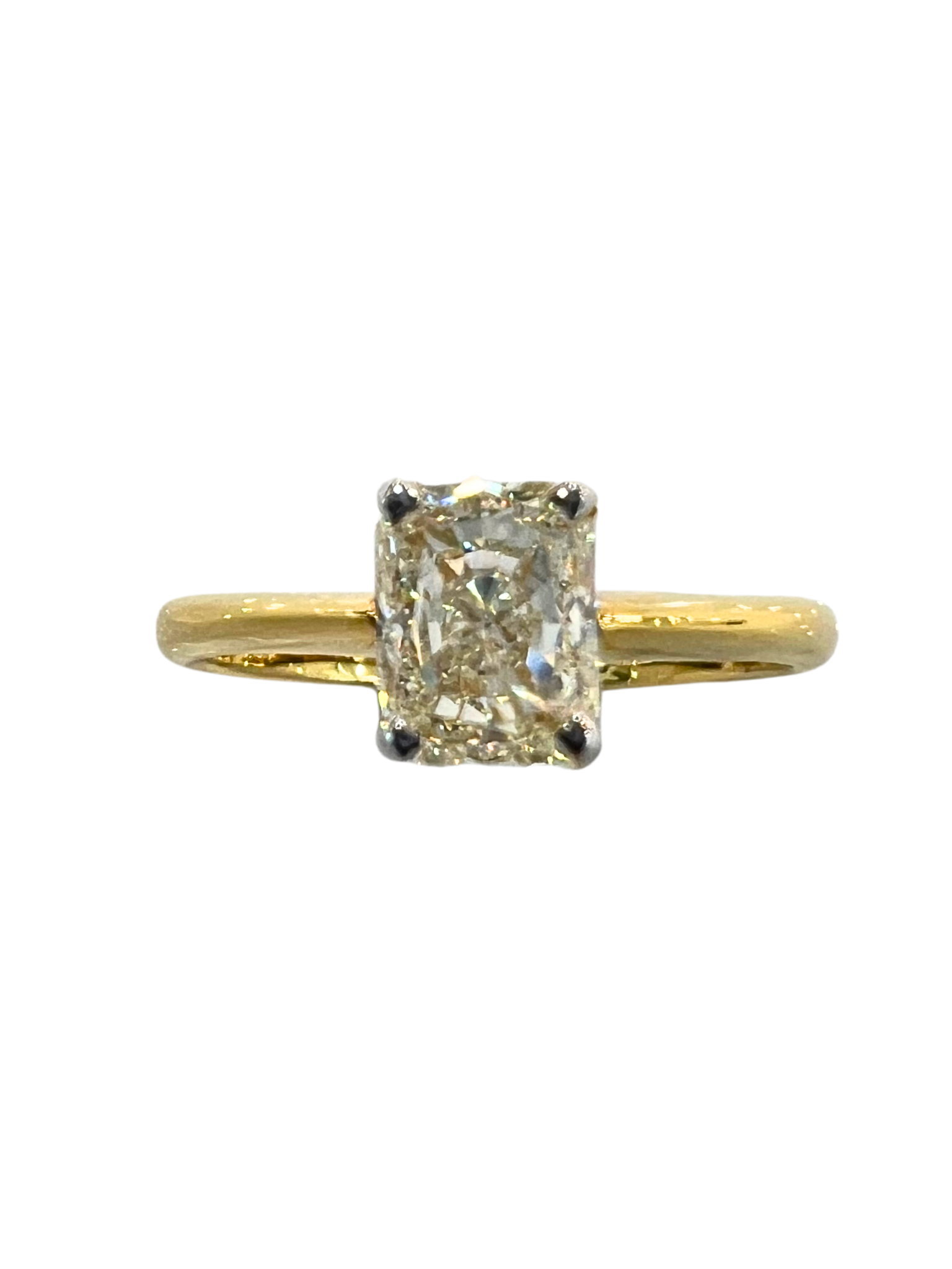 Radiant Cut 1.00 Carat Solitaire Diamond Ring