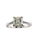 Asscher Cut 1.00 Carat Solitaire Diamond Ring