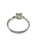 Asscher Cut 1.00 Carat Solitaire Diamond Ring