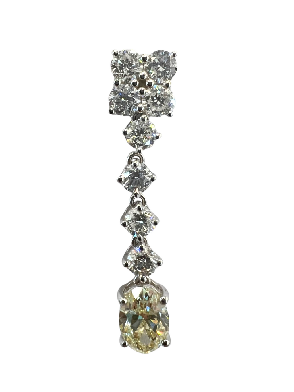 White Gold Diamond Earring