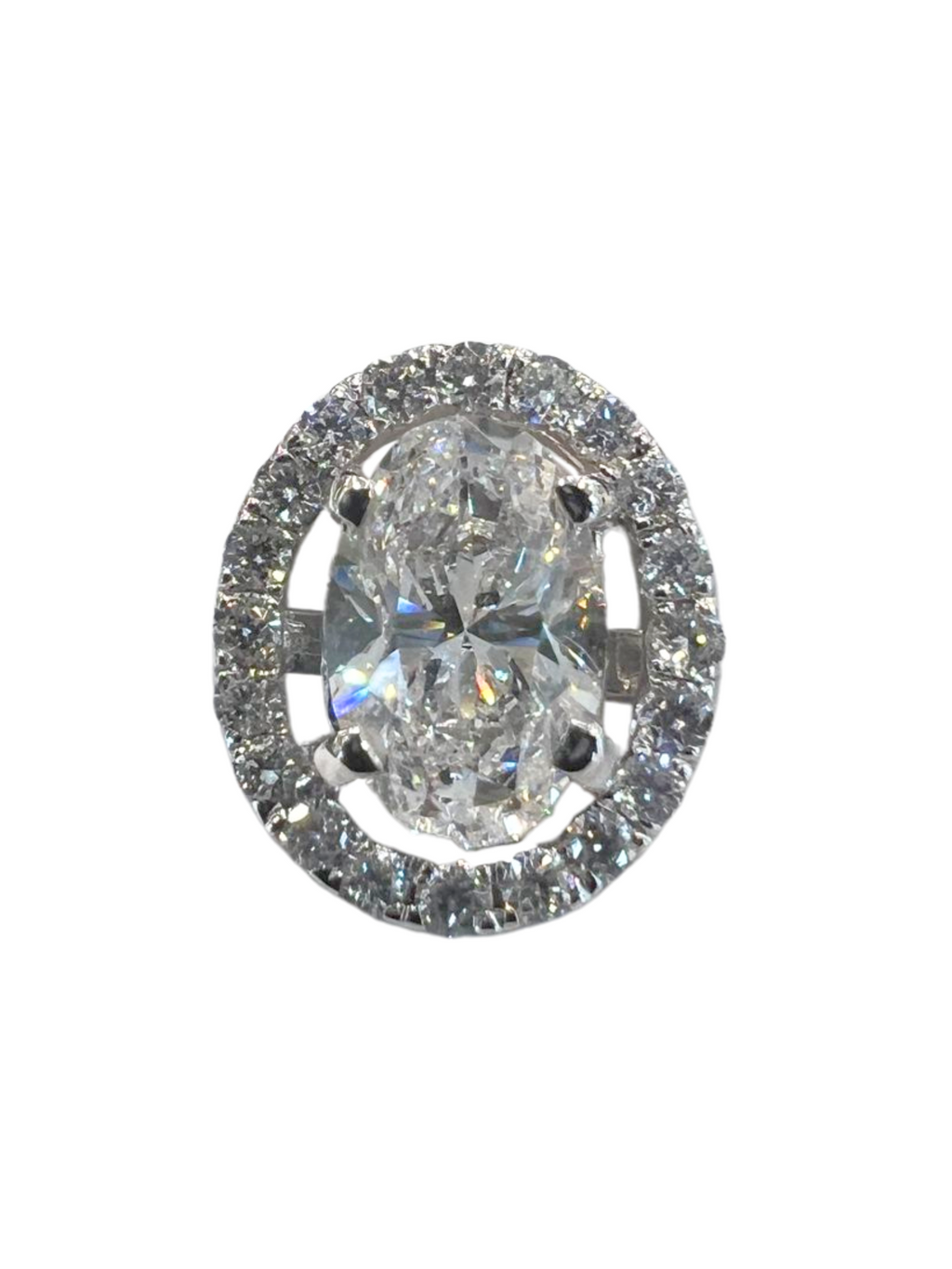 White Gold Natural Diamond Earring