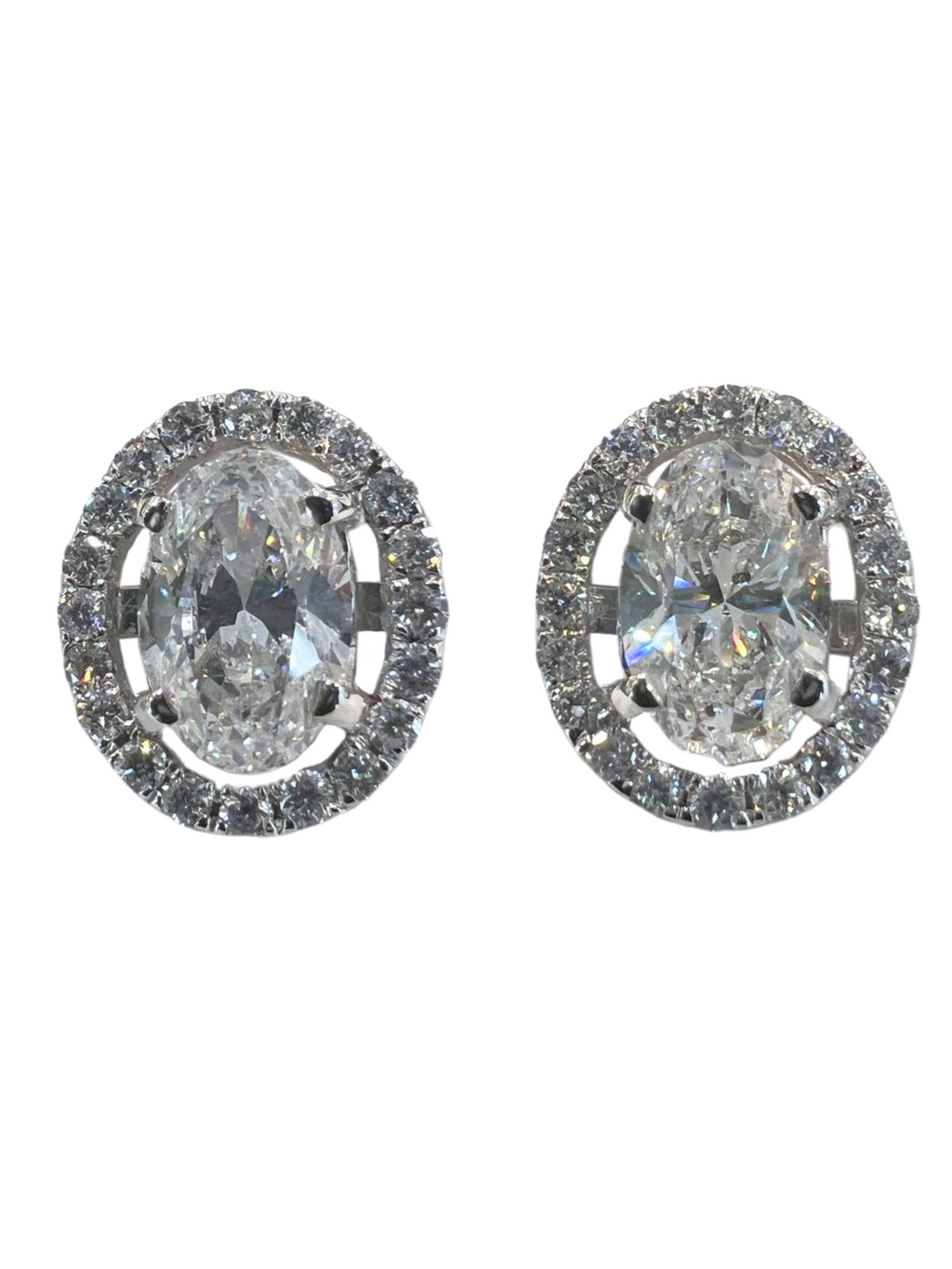 White Gold Natural Diamond Earring