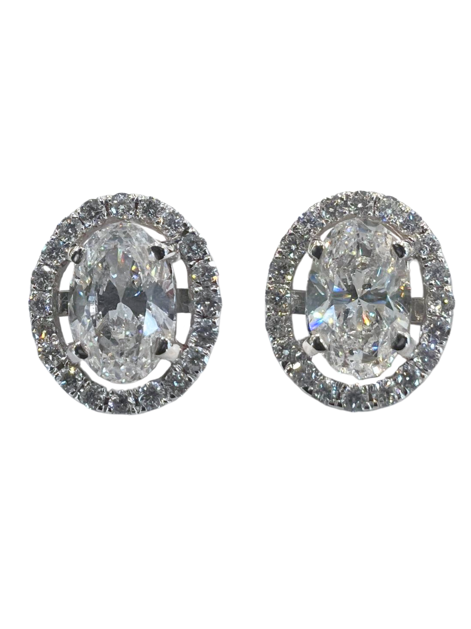 White Gold Natural Diamond Earring