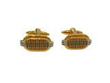 Burberry Check Inlay Cuff link