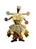 Mix Color Stone Clown Design Pendant