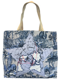 Christian Dior Around The World Canvas Tote Bag