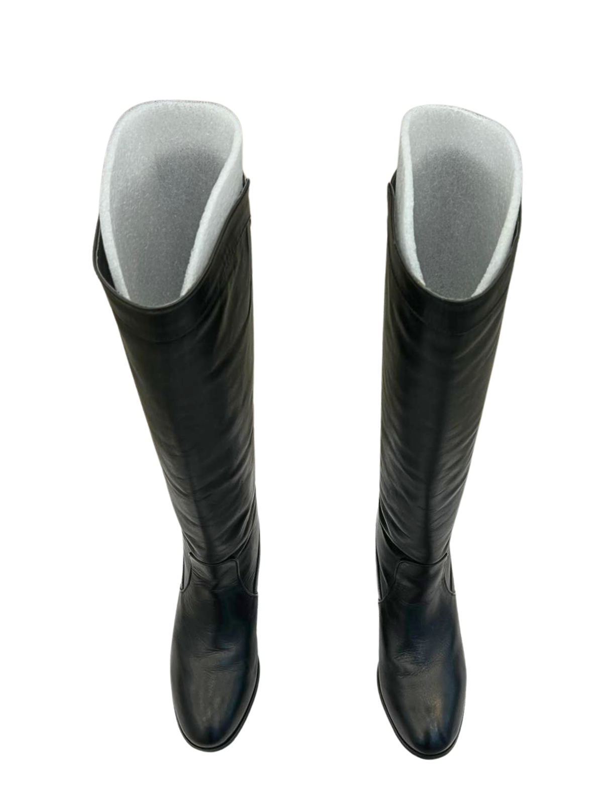 Darryl Leather Heeled Long Boots Main image