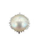 South Sea Pearl Platinum Ring