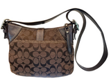 Coach Leather Canvas Shoulder Bag