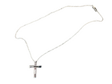 Gucci Cross G Logo Sterling Silver Pendant