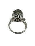 Tahitian Black Pearl Platinum Diamond Ring