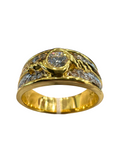 20K Yellow Gold Diamond Ring