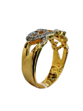 22K Yellow Gold Diamond Ring