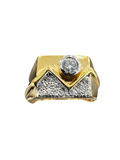 20K Gold Diamond Ring