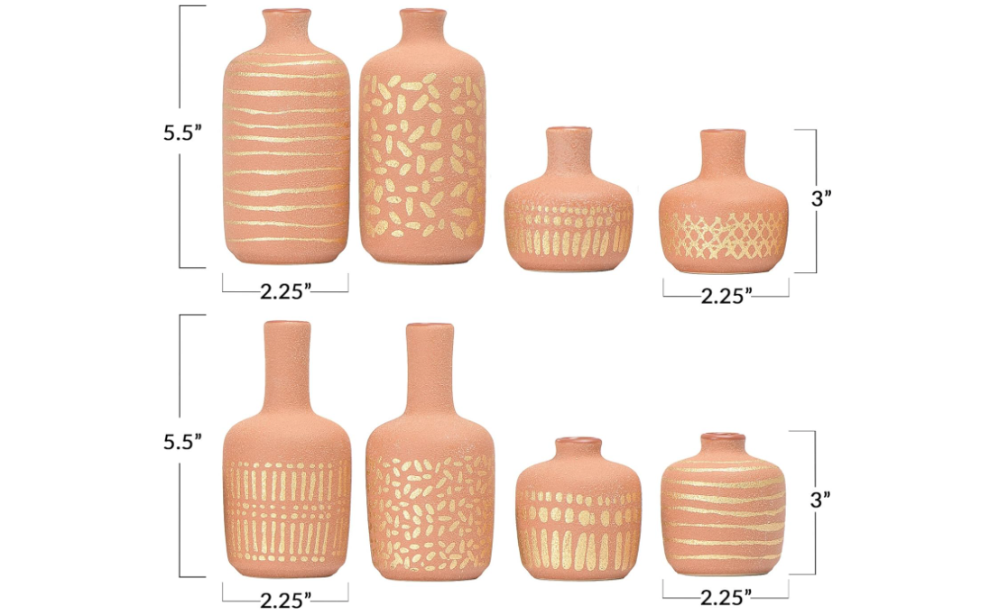 Main + Mesa Vase & Pot Stoneware Set Of 8