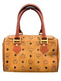 Mcm Visetos Leather Tote Bag